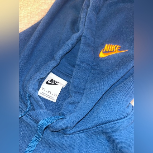 Nike Sportwear Essentials Futura Pullover Hoodie Blue Men’s Sweatshirt XXL - Picture 3 of 6